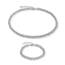 Load image into Gallery viewer, Bracelet Mesh Chain Classic Silver Tone