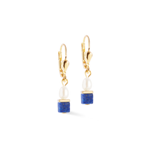 Load image into Gallery viewer, Earrings Princess Fusion Pearls Lapis Lazuli