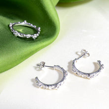 Load image into Gallery viewer, Blossom Flyte Honey Flower Hoop Earrings
