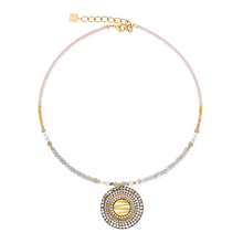 Load image into Gallery viewer, Necklace Amulet Modern Future Gold-Beige