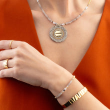 Load image into Gallery viewer, Necklace Amulet Modern Future Gold-Beige
