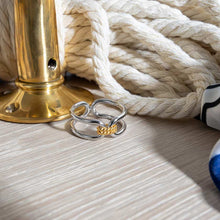 Load image into Gallery viewer, Marina Rope Bar Link Golden Ring