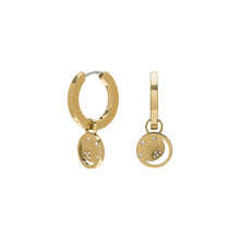 Load image into Gallery viewer, Celestial Sun Gold Plated Hoop Earrings
