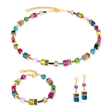 Load image into Gallery viewer, GeoCUBE® Iconic Bracelet Multicolour Joy Gold