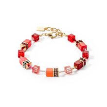 Load image into Gallery viewer, GeoCUBE® Iconic Bracelet Gold Red