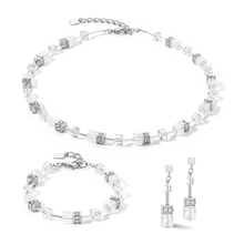 Load image into Gallery viewer, GeoCUBE® Iconic Nature Bracelet Silver-White