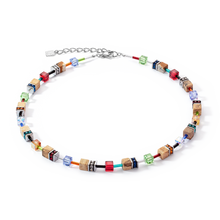 Load image into Gallery viewer, GeoCUBE® Iconic Nature Necklace Multicolour Brown
