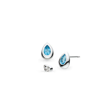 Load image into Gallery viewer, Coast Pebble London Blue Topaz Stud Earrings
