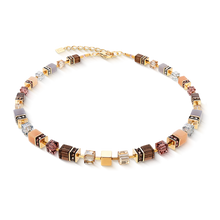 Load image into Gallery viewer, GeoCUBE® Precious Statement Necklace Golden Blush