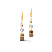 Load image into Gallery viewer, GeoCUBE® Precious Statement Earrings Golden Blush