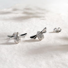 Load image into Gallery viewer, Blossom Flyte Honey Bee Stud Silver Earrings