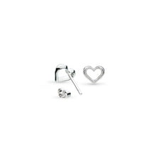 Load image into Gallery viewer, Love Silver Heart Stud Earrings