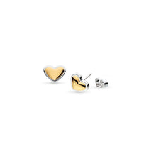 Load image into Gallery viewer, Heart of Gold Stud Earrings