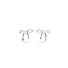 Load image into Gallery viewer, Serenity Ribbon Bow Dainty Stud Earrings