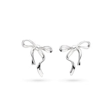 Load image into Gallery viewer, Serenity Ribbon Bow Stud Earrings