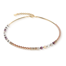 Load image into Gallery viewer, Precious Fusion Offset Necklace Champagne-Blush