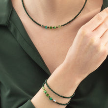 Load image into Gallery viewer, Joyful Colours Update Bracelet Gold-Green