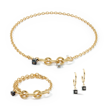 Load image into Gallery viewer, Bracelet Chunky Chain Gold-Black