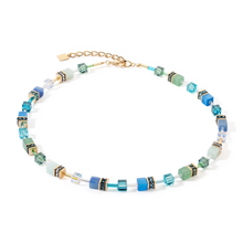 Load image into Gallery viewer, GeoCUBE® Iconic Precious Necklace Green-Turquoise