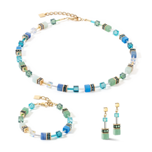 Load image into Gallery viewer, GeoCUBE® Iconic Precious Necklace Green-Turquoise