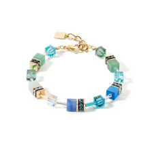 Load image into Gallery viewer, GeoCUBE® Iconic Precious Bracelet Green-Turquoise