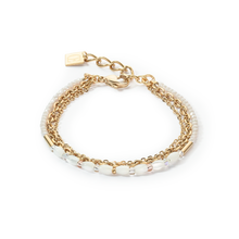 Load image into Gallery viewer, Brilliant Square Layer Bracelet Gold