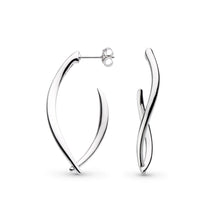 Load image into Gallery viewer, Entwine Twine Twist Link Grande Hoop Earrings