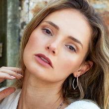 Load image into Gallery viewer, Entwine Twine Twist Link Grande Hoop Earrings