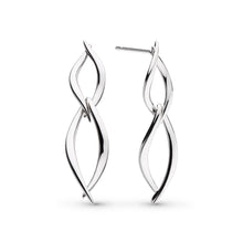 Load image into Gallery viewer, Entwine Twine Twist Duo Link Drop Earrings
