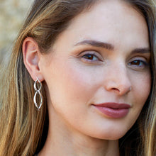 Load image into Gallery viewer, Entwine Twine Twist Duo Link Drop Earrings