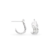 Load image into Gallery viewer, Feather Wisp Hoop Earrings