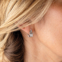 Load image into Gallery viewer, Feather Wisp Hoop Earrings