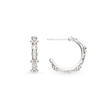 Load image into Gallery viewer, Blossom Flyte Honey Flower Hoop Earrings