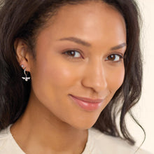 Load image into Gallery viewer, Blossom Flyte Honey Bee Hoop Earrings