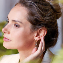 Load image into Gallery viewer, Entwine Twine Link Golden Drop Earrings