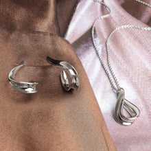 Load image into Gallery viewer, Serenity Grande Stud Hoop Earrings