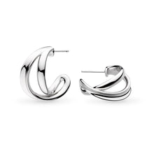 Load image into Gallery viewer, Serenity Grande Crossover Hoop Earrings