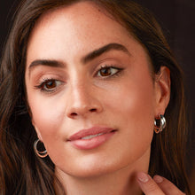 Load image into Gallery viewer, Serenity Grande Crossover Hoop Earrings