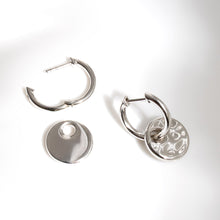 Load image into Gallery viewer, Mirage Reflect Multi-Wear Hinged Hoop Earrings