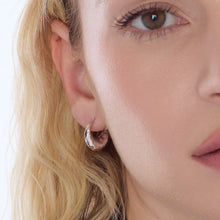 Load image into Gallery viewer, Mirage Reflect Hinged Hoop Earrings