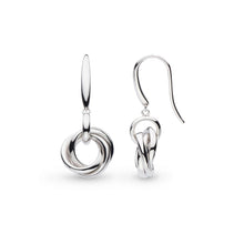 Load image into Gallery viewer, Bevel Trilogy Link Drop Earrings