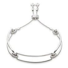 Load image into Gallery viewer, Marina Rope Bar Link Toggle Bracelet