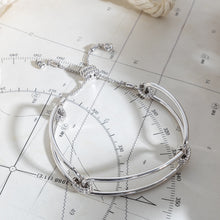 Load image into Gallery viewer, Marina Rope Bar Link Toggle Bracelet