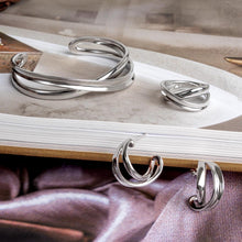 Load image into Gallery viewer, Serenity Grande Crossover Cuff Bangle