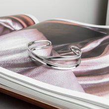 Load image into Gallery viewer, Serenity Grande Crossover Cuff Bangle