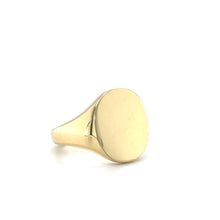 Load image into Gallery viewer, 18ct Yellow Gold 17x14mm Oval Signet Ring