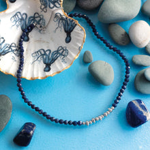 Load image into Gallery viewer, Coast Tumble Azure Gemstone Beaded Necklace
