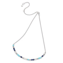 Load image into Gallery viewer, Coast Tumble Azure Gemstone Beaded Necklace