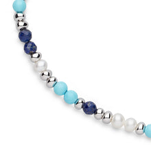 Load image into Gallery viewer, Coast Tumble Azure Gemstone Beaded Necklace