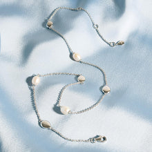 Load image into Gallery viewer, Coast Pebble Pearl Station Necklace